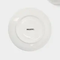 Чайная пара фарфоровая Magistro &laquo;Бланш&raquo;, 2 предмета: чашка 280 мл, блюдце d=15 см, цвет белый