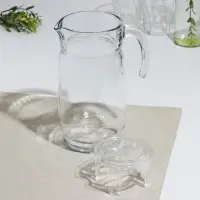 Кувшин стеклянный &laquo;Акватик&raquo;, 1650 мл, прозрачная акриловая крышка