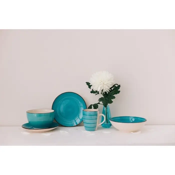 Кружка керамическая Доляна &laquo;Морской мир&raquo;, 360 мл, цвет голубой