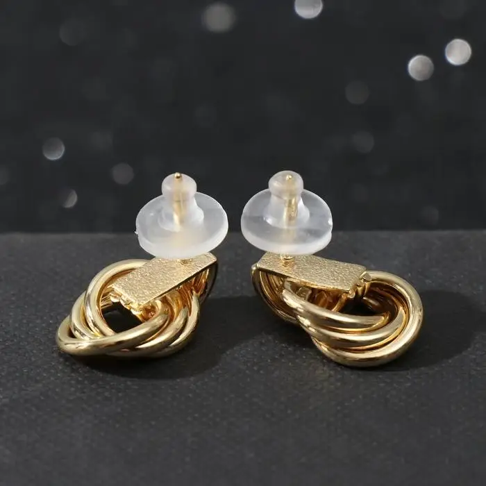 Серьги металл &laquo;Узелок&raquo; надежда, цвет золото