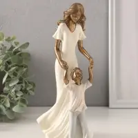 Сувенир полистоун "Мама с сыном" 11,5х7,5х22 см