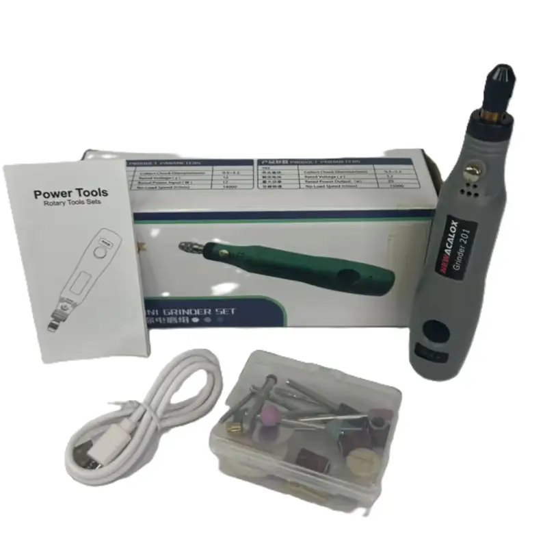 Гравер аккумуляторный 201 с насадками