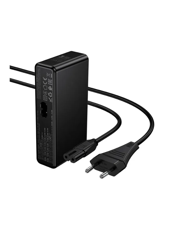 Сетевое зарядное устройство на 6 портов с кабелем рулеткой