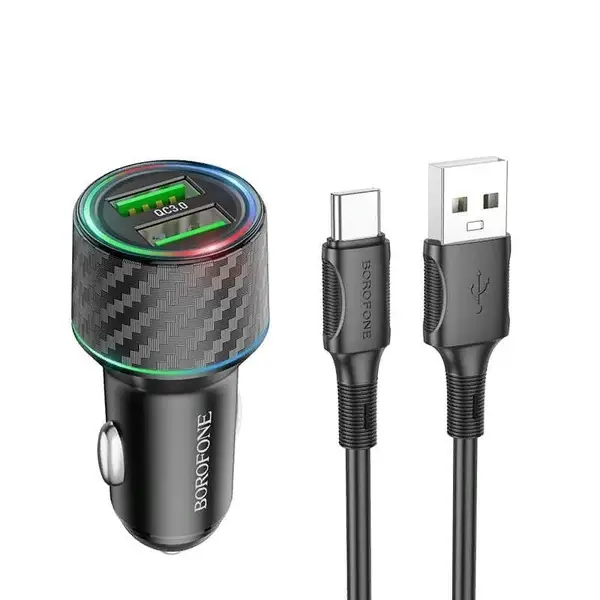 АЗУ BOROFONE BZ21A Brilliant QC3.0 (1-USB/3A) 36W