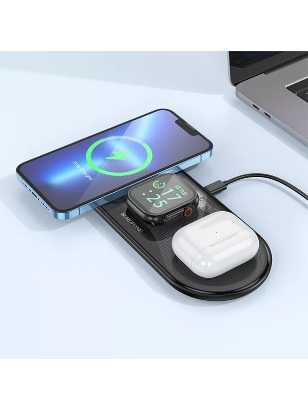 Зарядное устройство 3-в-1 для iPhone, Airpods, Watch