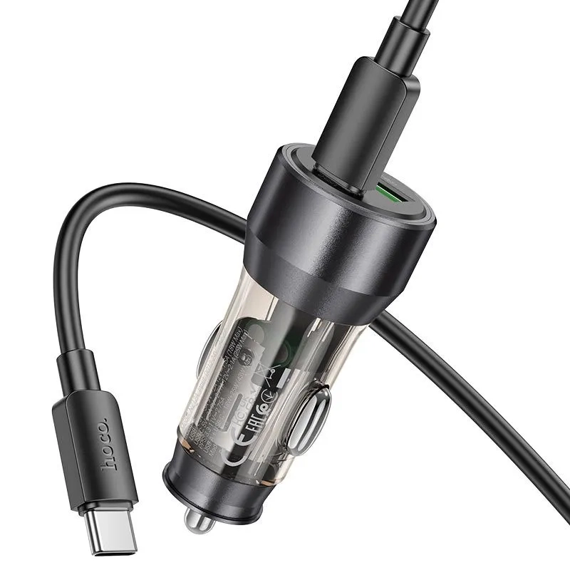 Автомобильное зарядное устройство Hoco NZ12A PD43W черный