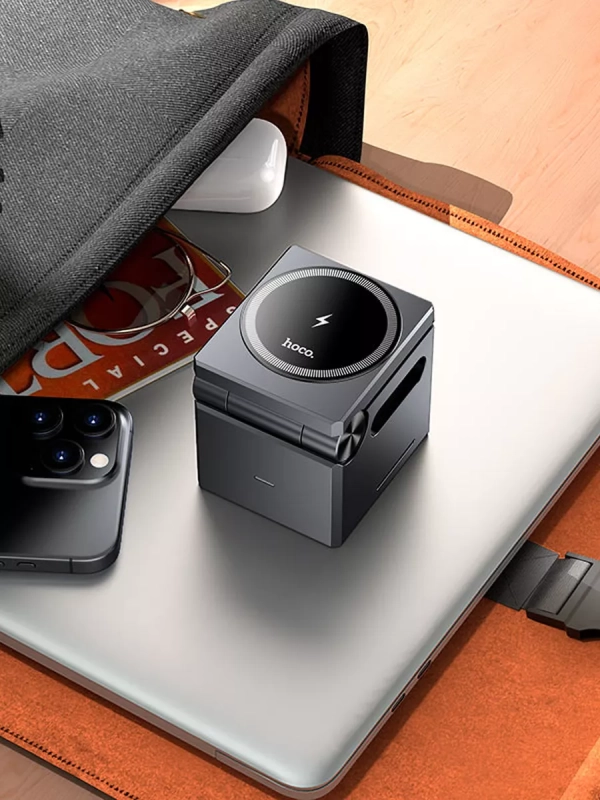 Беспроводная зарядная станция HOCO CQ8 3 в 1