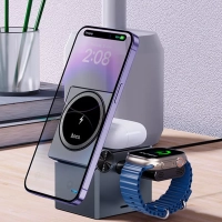 Беспроводная зарядная станция HOCO CQ8 3 в 1