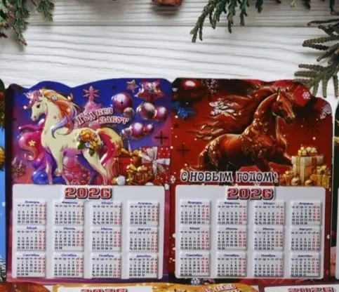 Магнит-календарь на 2026 год