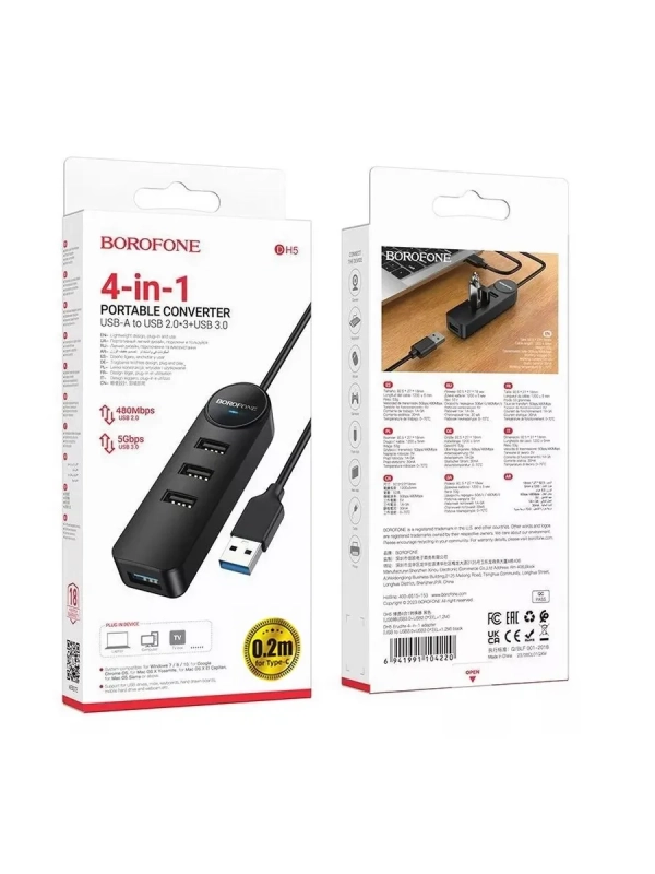 USB хаб разветвитель для ноутбуков и компьютеров