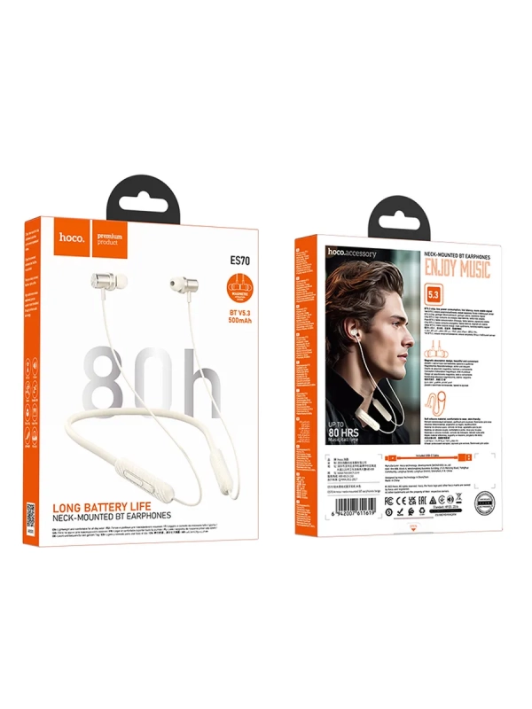 Наушники беспроводные для спорта с микрофоном Hoco ES70