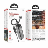 Портативный насос для накачки шин BOROFONE FC1 с ЖК-дисплеем точного давления