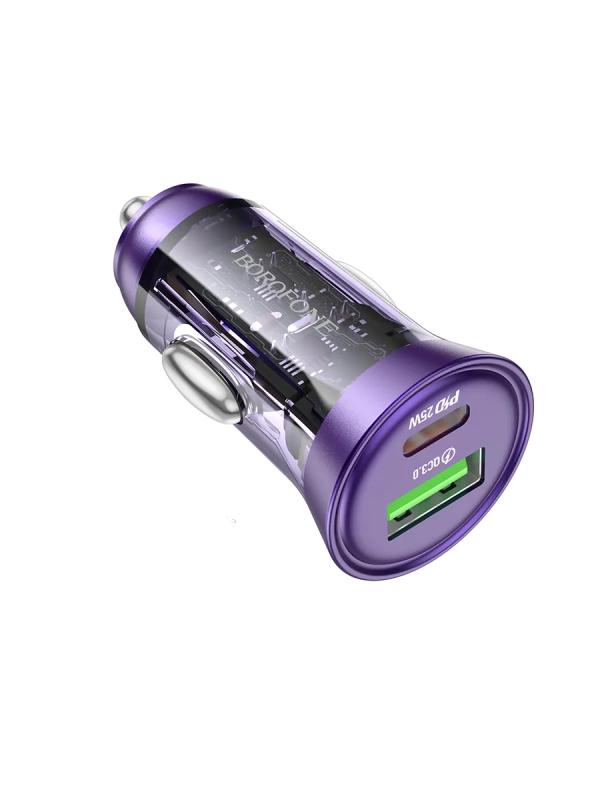 Borofone BZ26A 1USB/1C 3A фиолетовый