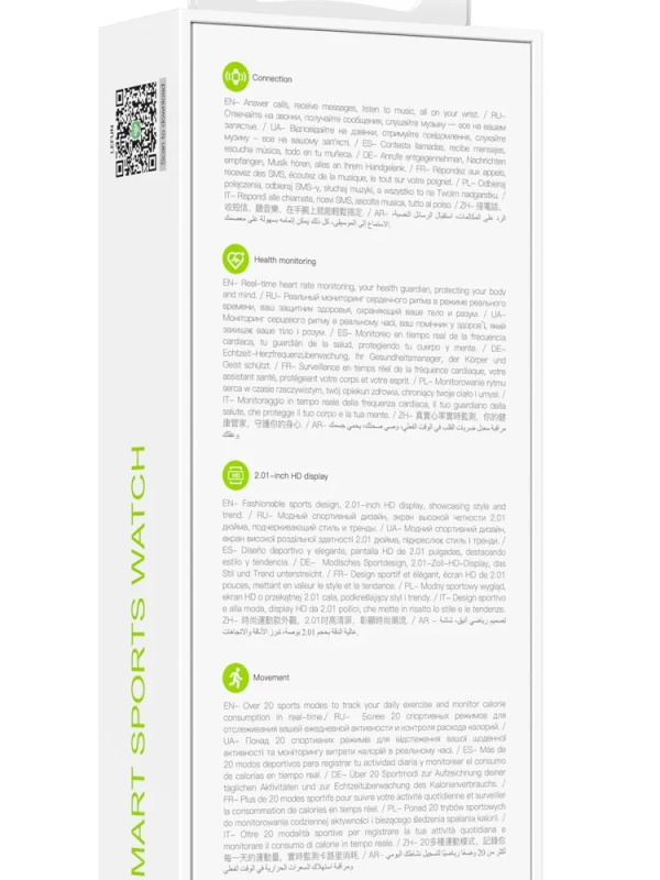 Смарт часы Borofone BD14 Smart sports watch (call version) Silver