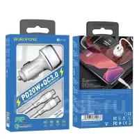 Автомобильное зарядное устройство BZ14A USB+Type-C +Кабель PD20W
