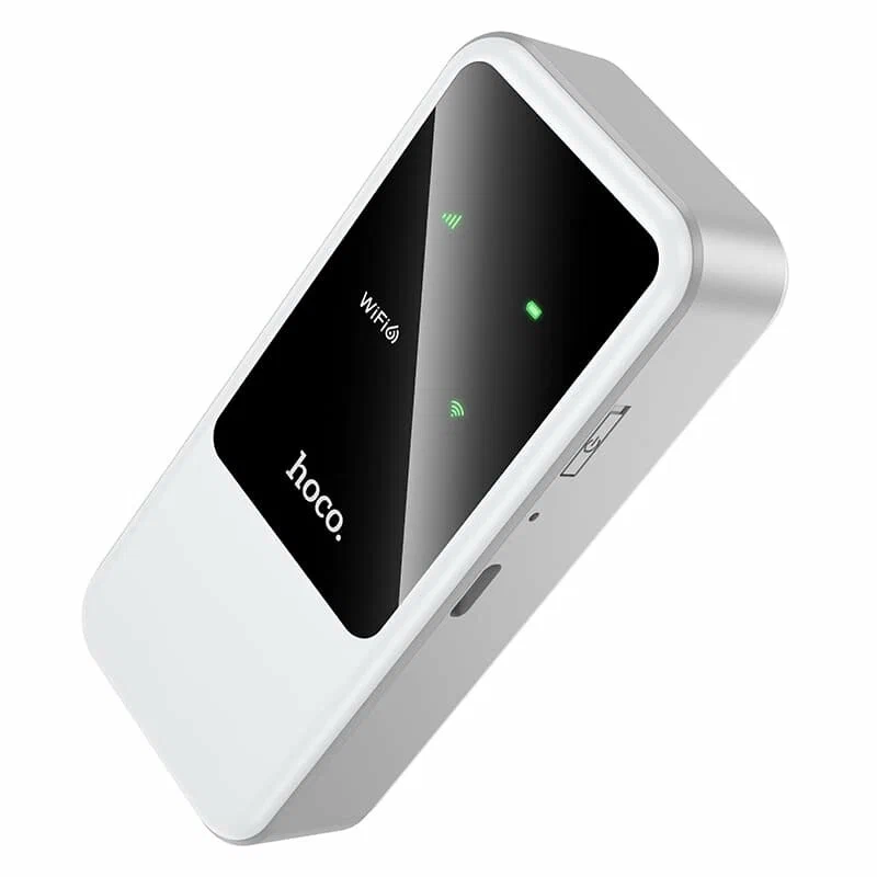 Роутер беспроводной Hoco HI42, 2.4 G, Wi-Fi 6, 150 Мбит/с, 2000 mAh