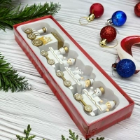 Новогодний паровозик 3 вагонч.20*5см