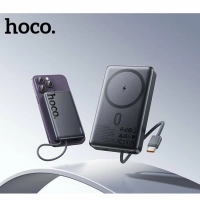 Внешний аккумулятор / повербанк Hoco Q44 10000mAh PD 20W с функцией Magsafe, встроенный кабель Type-C 20W
