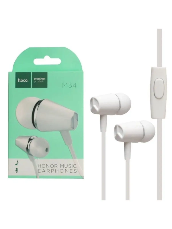 Наушники проводные с микрофоном M34