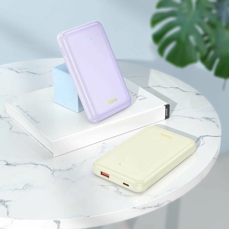 Портативный аккумулятор HOCO Q21 Great 22.5W+PD20W, 10000 мА ч, молочный