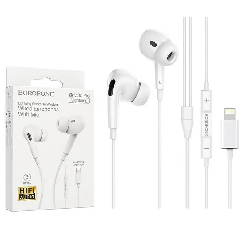 Наушники проводные BM30 Pro Lightning