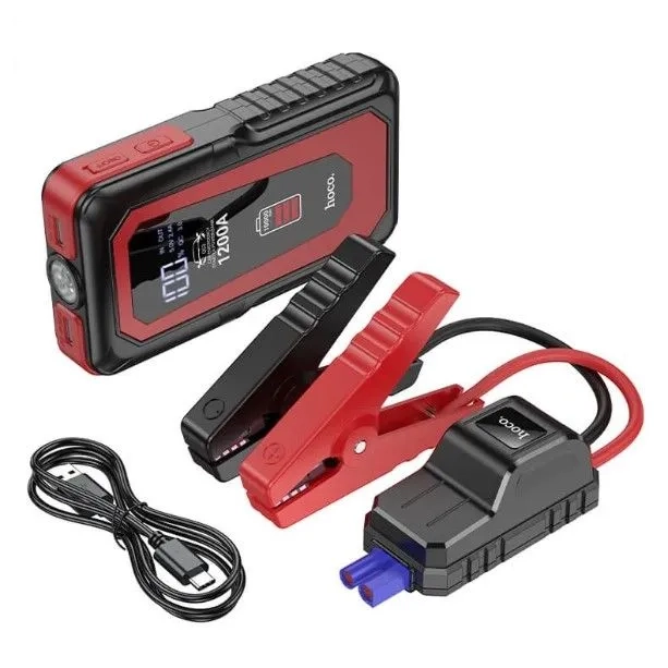 Аккумулятор-пусковое устройство (бустер) внешний 10000mAh 37Wh черный QS3 HOCO