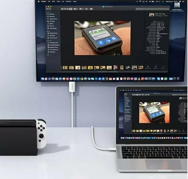 Кабель Type-C USB - HDTV HD Borofone DH10 1.8м белый