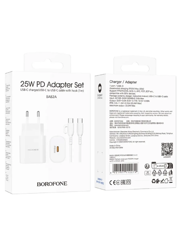 Зарядное устройство для телефона BA82A PD25W