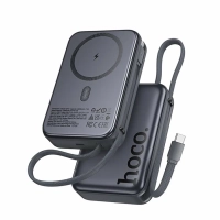 Внешний аккумулятор / повербанк Hoco Q44A 20000mAh PD 45W с функцией Magsafe, встроенный кабель Type-C 45W