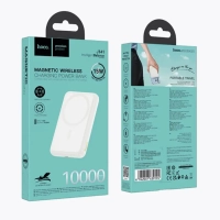 Быстрая зарядка. Беспроводной повербанк Hoco J141 10000 mAh ,белый