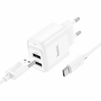 Зарядное устройство для iPhone и android+кабель USB-A-TYPE-C
