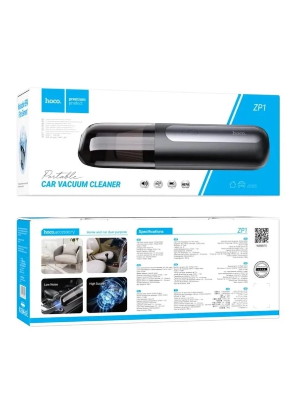 Портативный автомобильный пылесос Hoco ZP1 4000 мАч 55 Вт