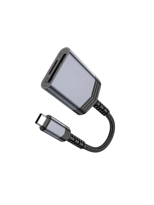 Переходник OTG HOCO UA25 USB-C , для SD и Micro SD