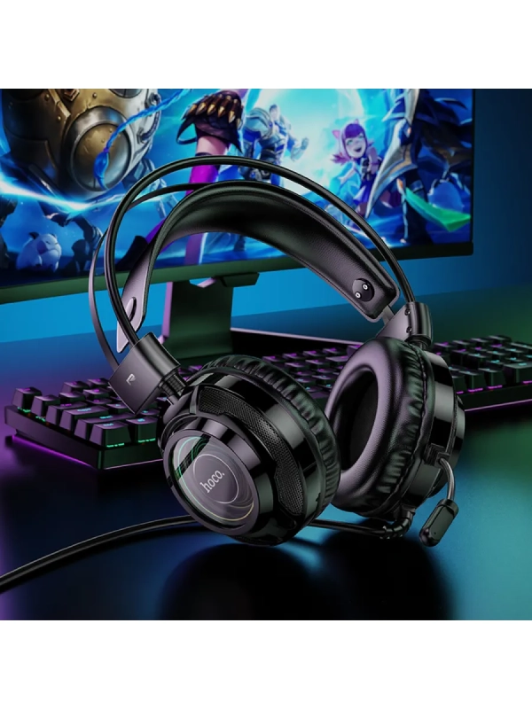 Проводные наушники W110, HOCO, игровые с микрофоном