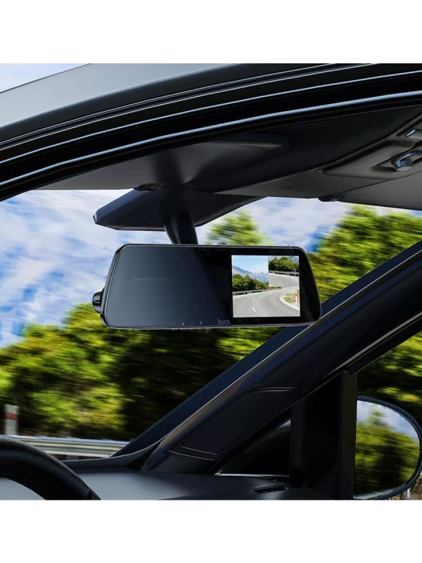 Видеорегистратор зеркало Hoco DV4 с камерой