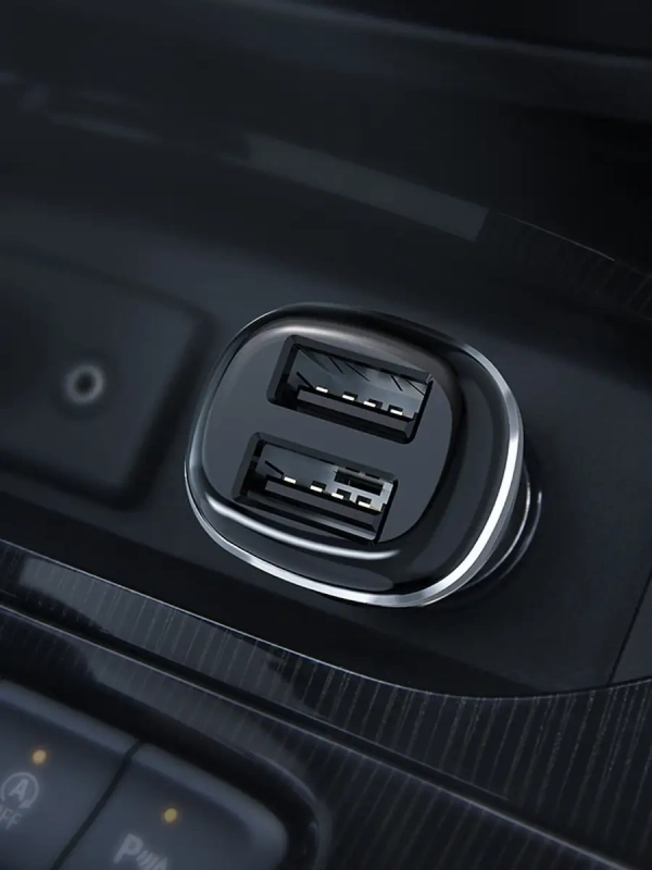 Зарядка для телефона в машину 2 USB быстрая 2,4А 12W