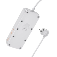 Сетевой фильтр на 4 розеток+3 USB+1 PD, 3м, AC21, HOCO