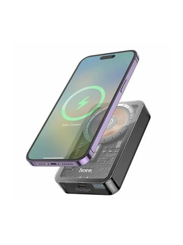 Магнитный аккумулятор с беспроводной зарядкой HOCO Q14A