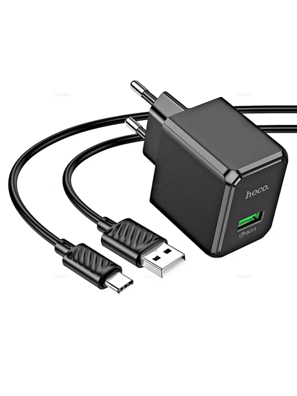 Сетевое зарядное устройство Hoco CS12A + Type-C