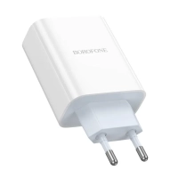 Сетевое ЗУ USB-C Borofone BA73A (35W/2 порта/PD) белый
