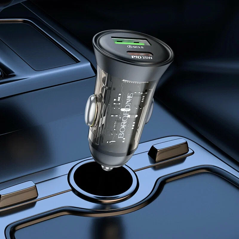 Быстрая автомобильная зарядка провод Type-C 1 м