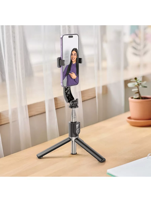 Монопод с пультом HOCO K20 беспроводной, черный