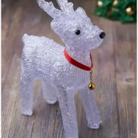 Новогодний светящийся светодиодный олень 25 см.