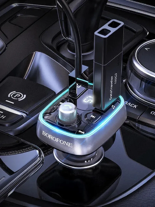 FM модулятор в машину с блютузом трансмиттер