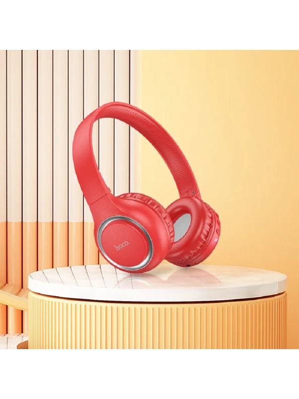 Наушники полноразмерные беспроводные W41 (Bluetooth) красный