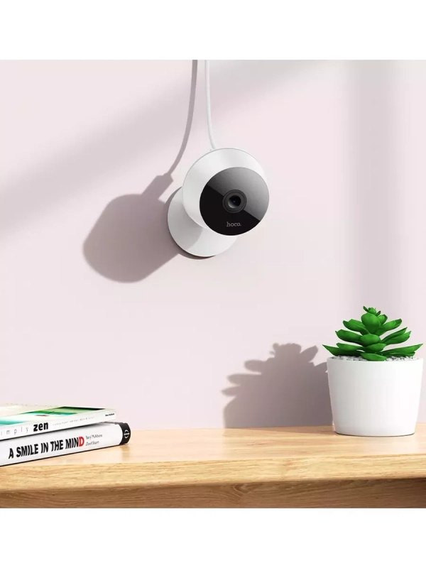 Камера видеонаблюдения HOCO D3 Wi-Fi, HD (2304*1296) белый