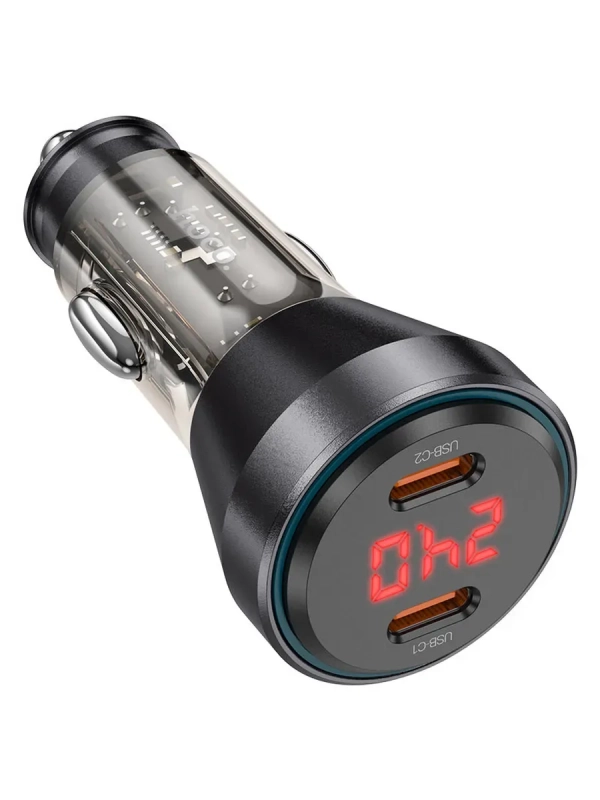 Автомобильное зарядное устройство NZ12C 60W TypeC 30W + 30W