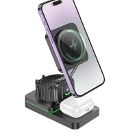 Складная зарядная станция CQ10 3 в 1 15 Вт