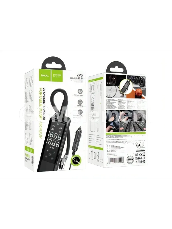 Насос автомобильный HOCO ZP5 чёрный