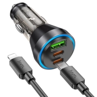 Автомобильное зарядное устройство hoco "NZ12D Lucky" 60W